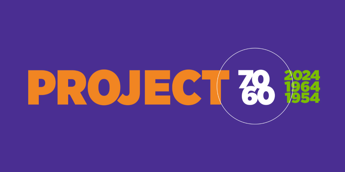 Graphic featuring the text “Project 70/60.”