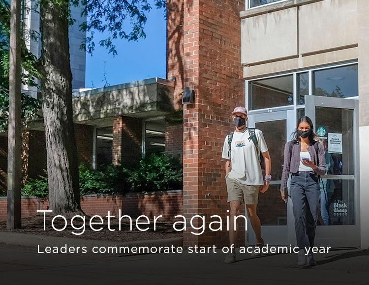 Together again: Leaders commemorate start of academic year 