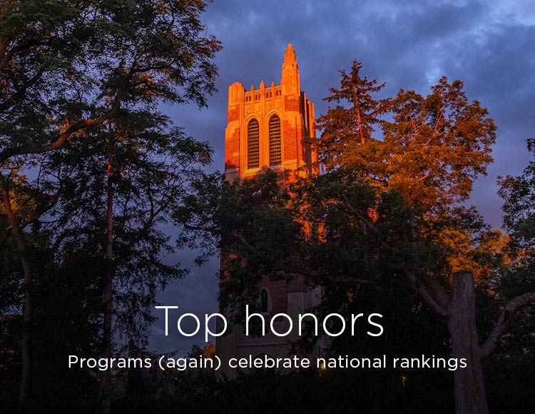 Top honors: Programs (again) celebrate national rankings 