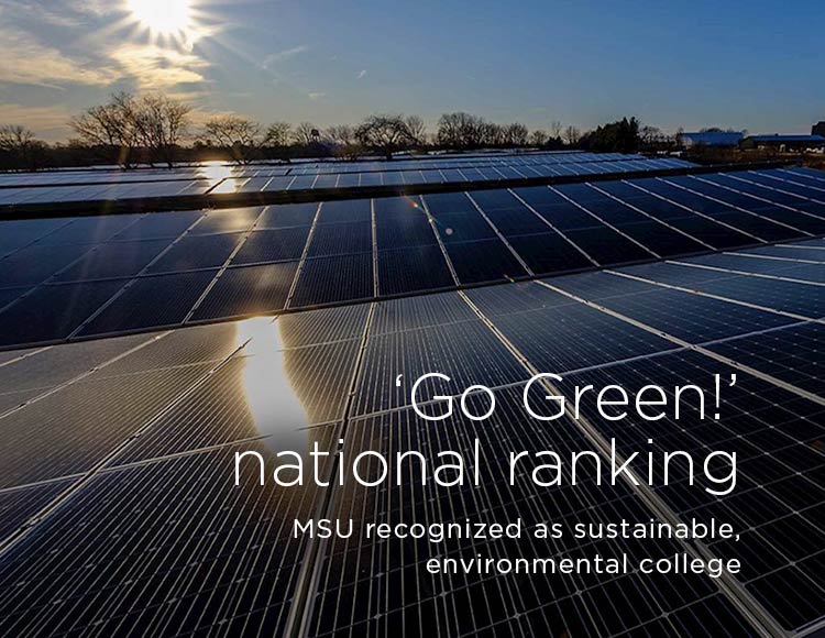 ‘Go Green!’ national ranking: MSU recognized as sustainable, environmental college