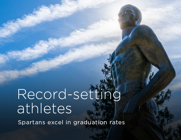 Record-setting athletes: Spartans excel in graduation rates