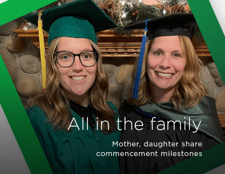 All in the family: Mother, daughter share commencement milestones