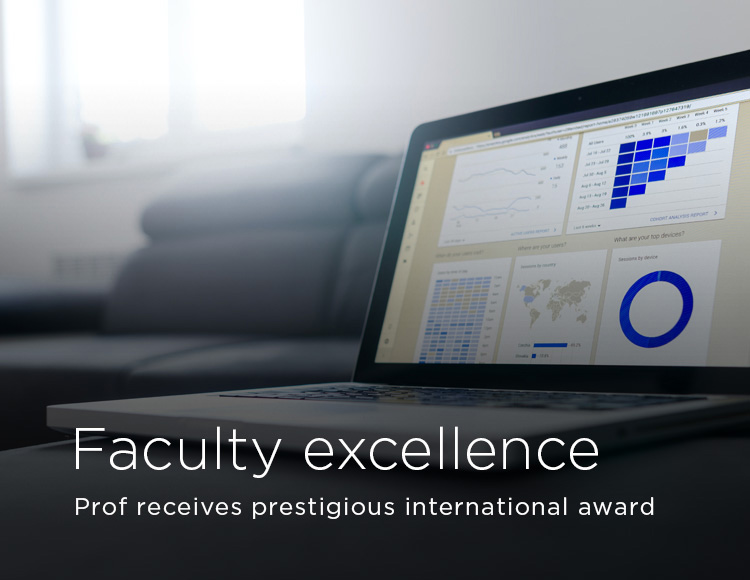 Faculty excellence: Prof receives prestigious international award 