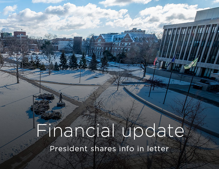 Financial update: President shares info in letter 