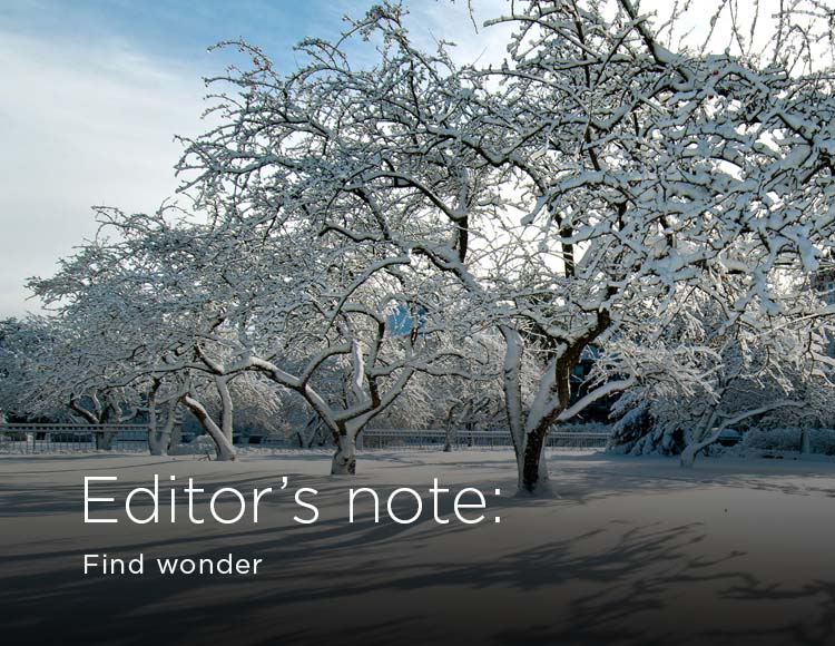 Editor’s note: Find wonder