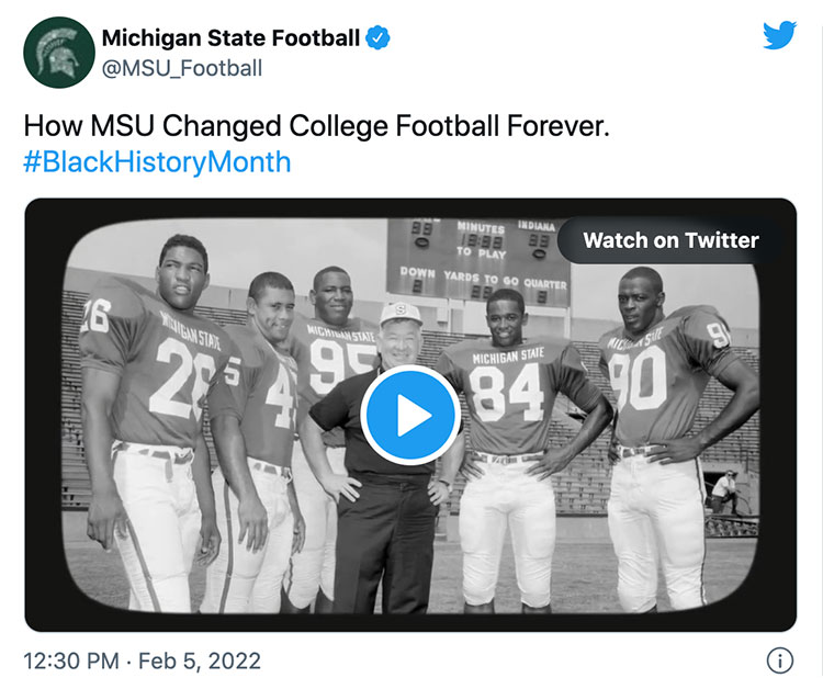 How MSU Changed College Football Forever. #BlackHistoryMonth