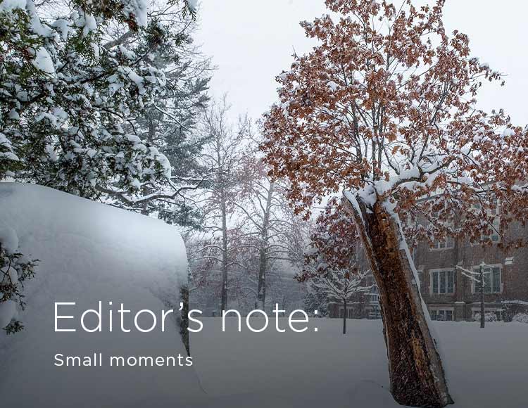 Editor’s note: Small moments 