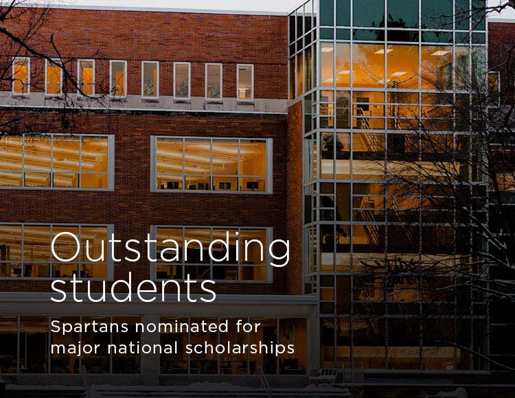 Outstanding students: Spartans nominated for major national scholarships