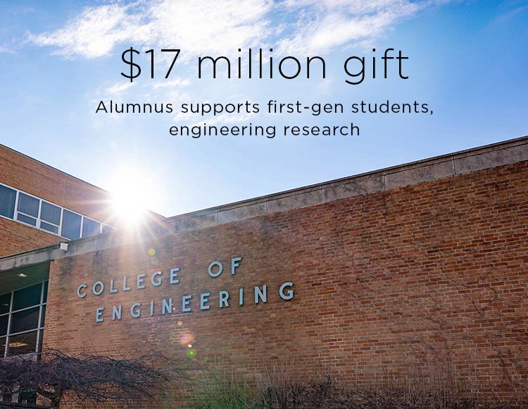 $17 million gift: Alumnus supports first-gen students, engineering research 