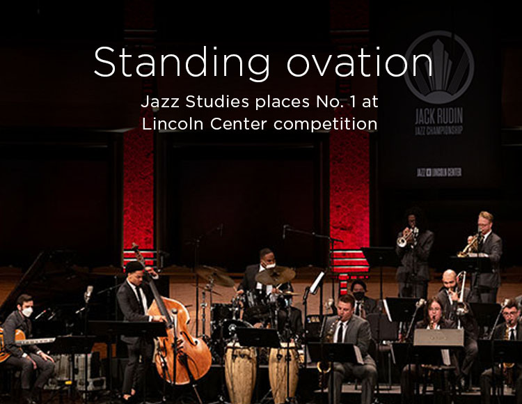 Standing ovation: Jazz Studies places No. 1 at Lincoln Center competition