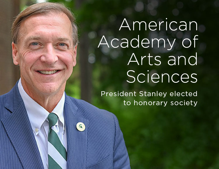 American Academy of Arts and Sciences President Stanley elected to honorary society