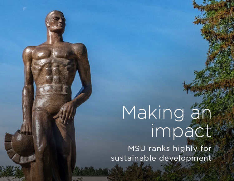 Making an impact: MSU ranks highly for sustainable development
