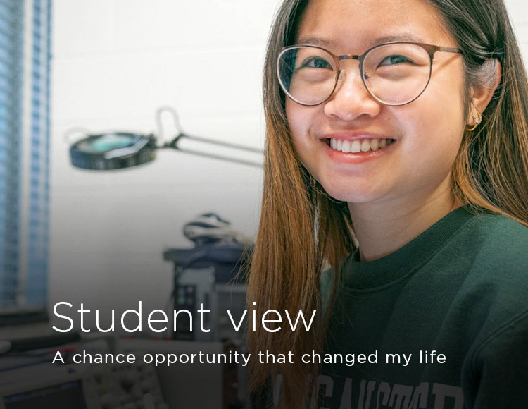 Student view: A chance opportunity that changed my life