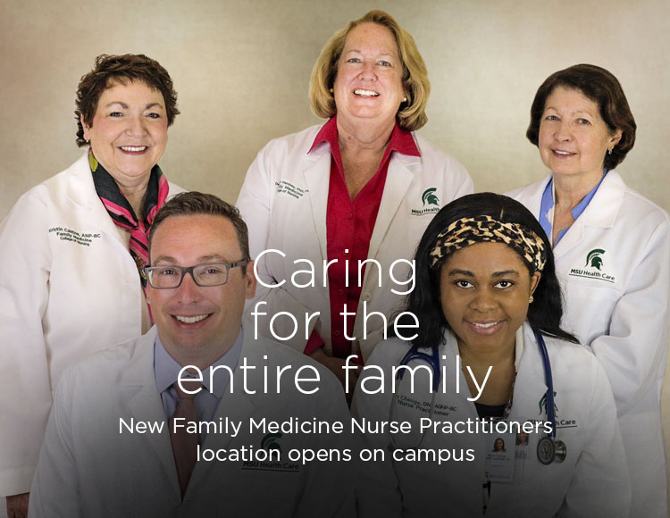 Caring for the entire family: New Family Medicine Nurse Practitioners location opens on campus