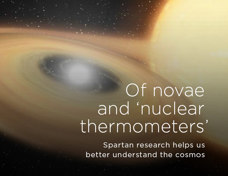 Of novae and ‘nuclear thermometers’: Spartan research helps us better understand the cosmos