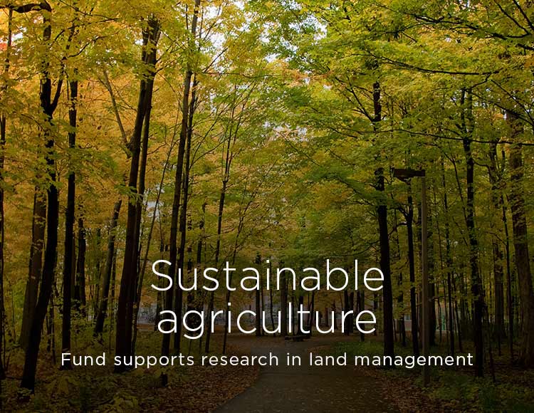 Sustainable agriculture: Fund supports research in land management