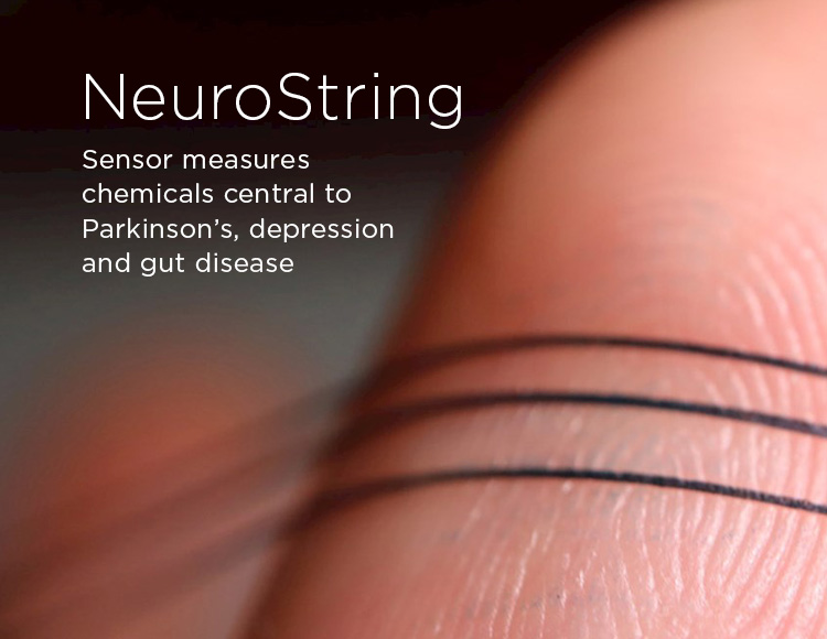 NeuroString: Sensor measures chemicals central to Parkinson’s, depression and gut disease