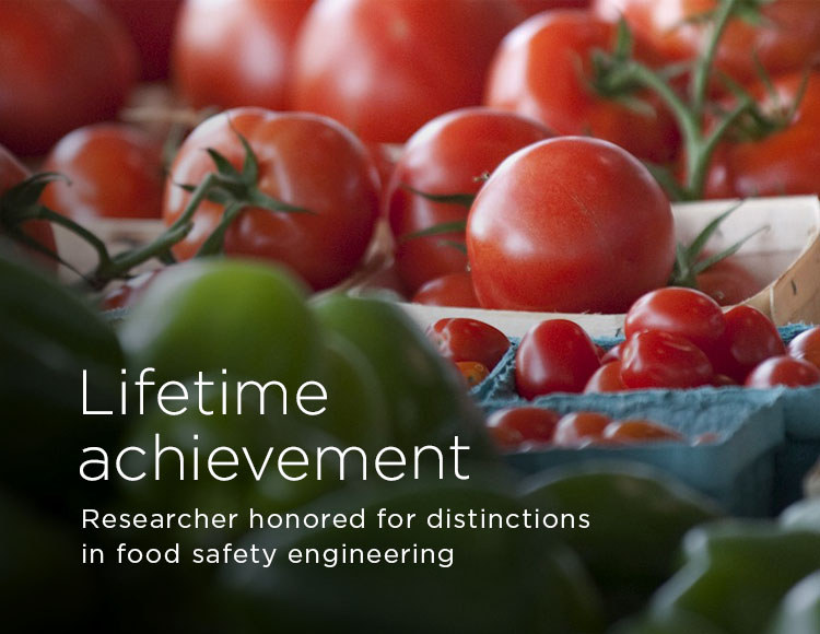 Lifetime achievement: Researcher honored for distinctions in food safety engineering