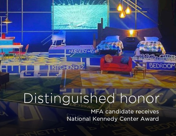 Distinguished honor: MFA candidate receives National Kennedy Center Award