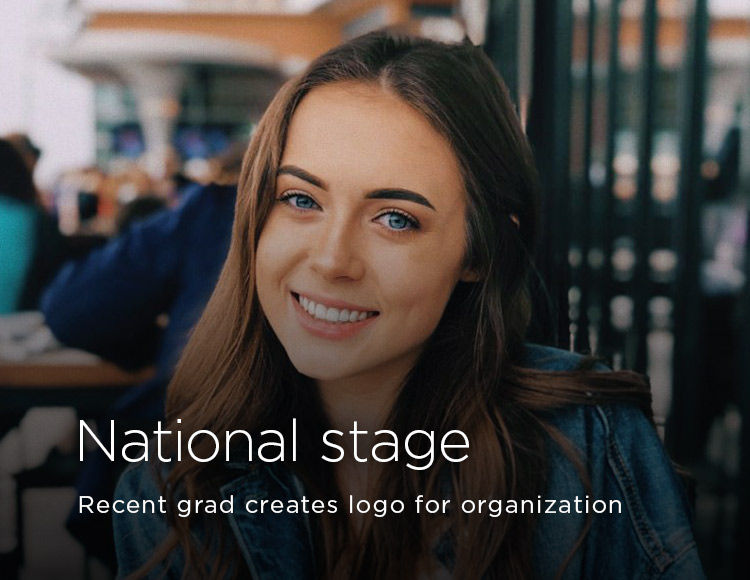 National stage: Recent grad creates logo for organization 