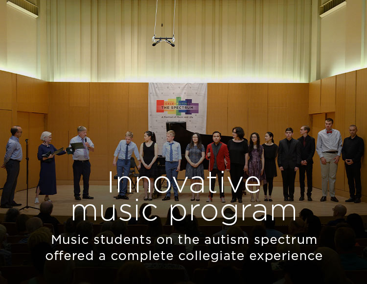 Innovative music program: Music students on the autism spectrum offered a complete collegiate experience