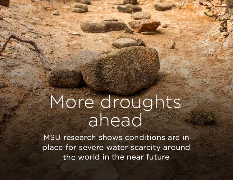 More droughts ahead: MSU research shows conditions are in place for severe water scarcity around the world