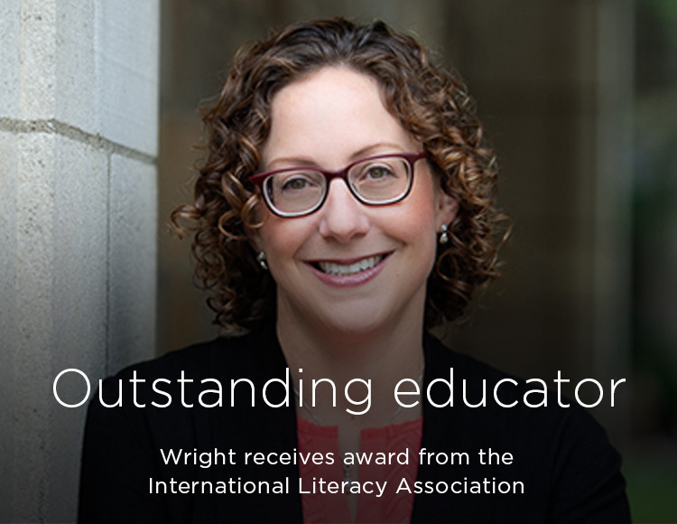 Outstanding educator: Wright receives award from the International Literacy Association