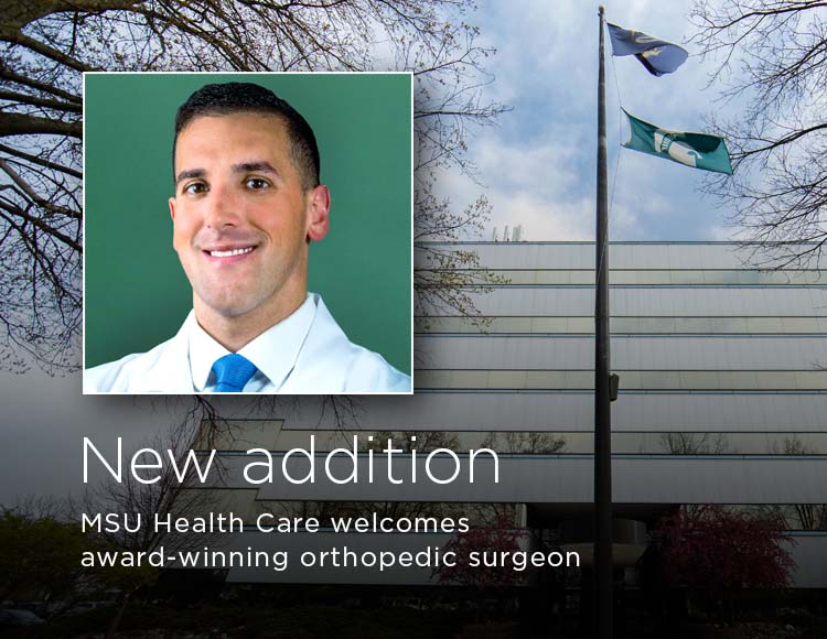 New addition: MSU Health Care welcomes award-winning orthopedic surgeon