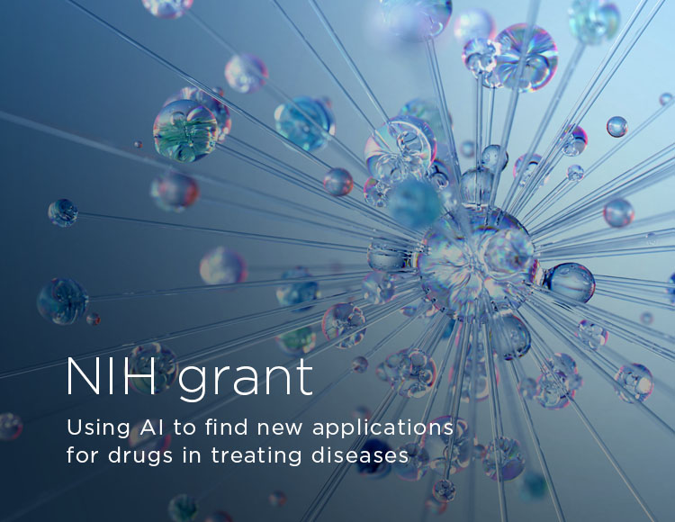 NIH grant: Using AI to find new applications for drugs in treating diseases