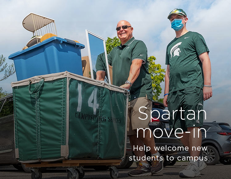 Spartan move-in: Help welcome new students to campus
