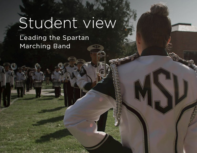 Student view: Leading the Spartan Marching Band