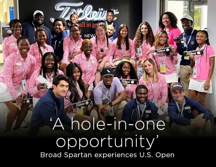 ‘A hole-in-one opportunity’: Broad Spartan experiences U.S. Open
