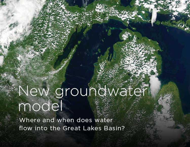 New groundwater model: Where and when does water flow into the Great Lakes Basin?