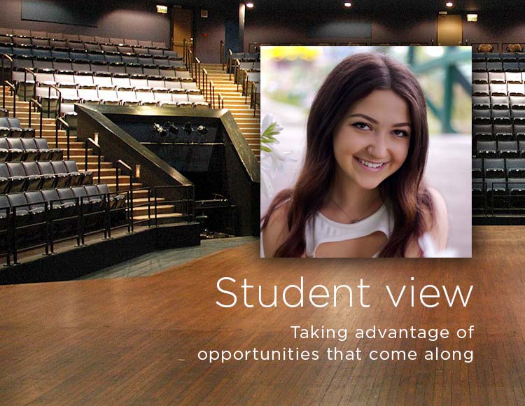 Student view: Taking advantage of opportunities that come along