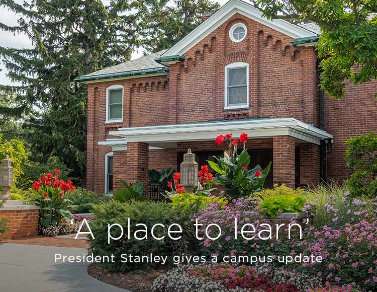 ‘A place to learn’: President Stanley gives a campus update