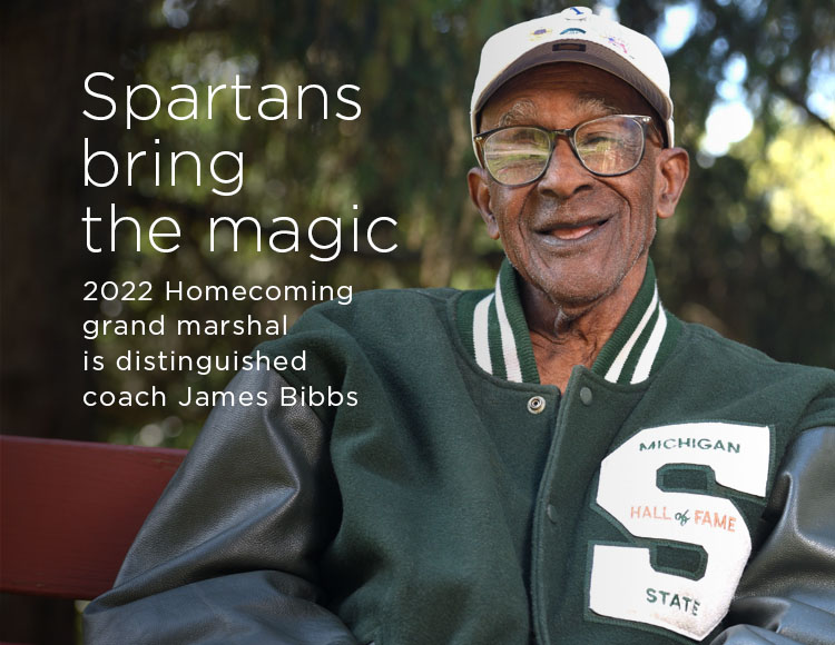 Spartans bring the magic: 2022 Homecoming grand marshal is distinguished coach James Bibbs