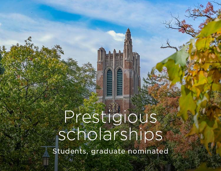 Prestigious scholarships: Students, graduate nominated