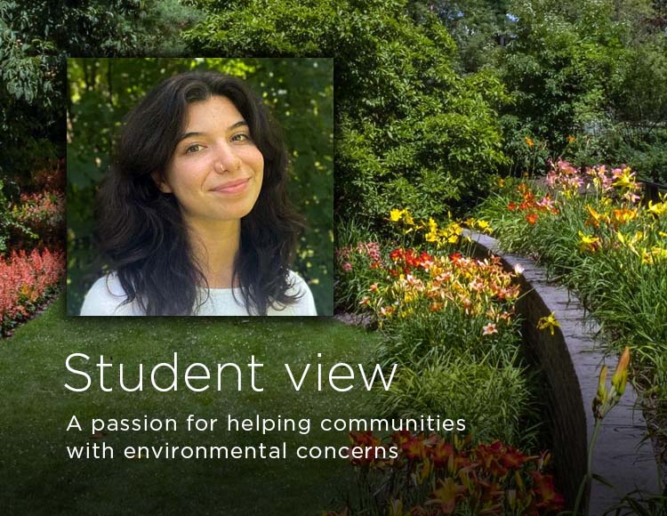 Student view: A passion for helping communities with environmental concerns