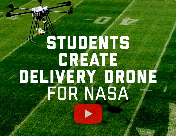 Students create delivery drone for NASA