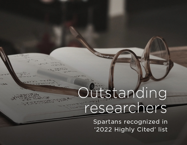Outstanding researchers: Spartans recognized in ‘2022 Highly Cited’ list