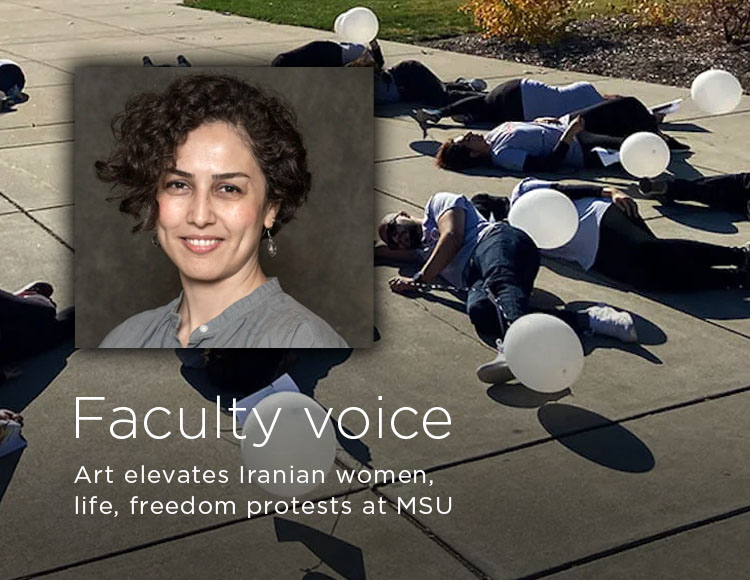 Faculty voice: Art elevates Iranian women, life, freedom protests at MSU