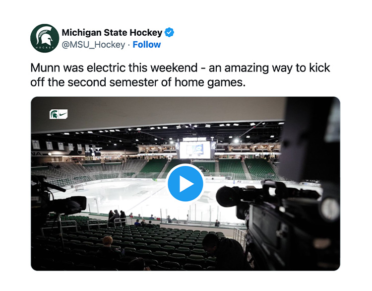 Munn was electric this weekend - an amazing way to kick off the second semester of home games.