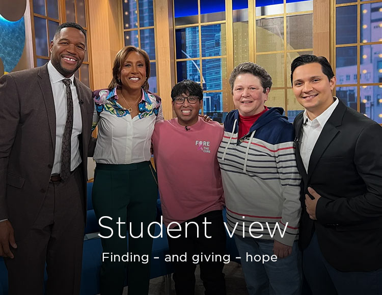 Student view: Finding – and giving – hope