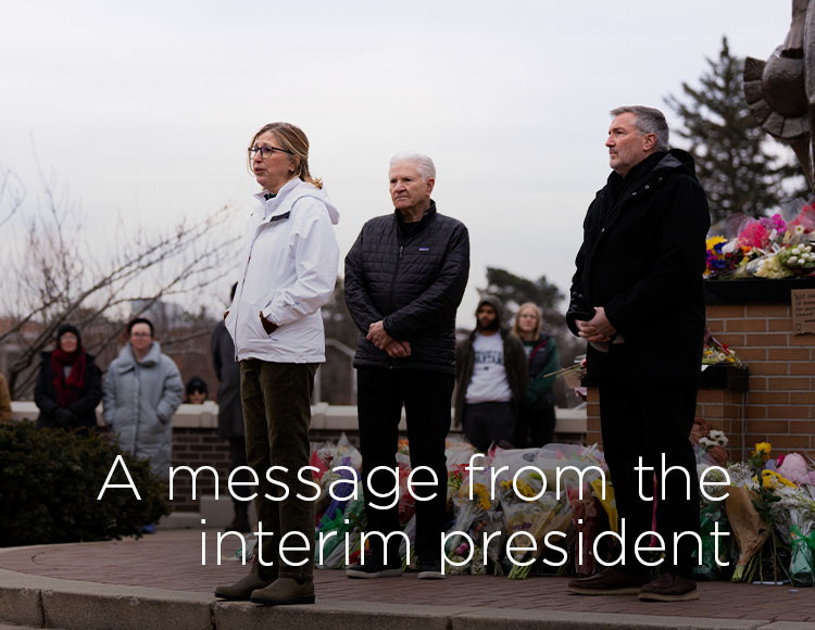 A message from the interim president 
