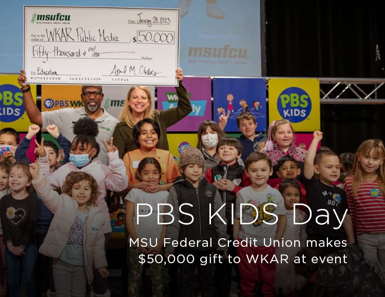 PBS KIDS Day: MSU Federal Credit Union makes $50,000 gift to WKAR at event