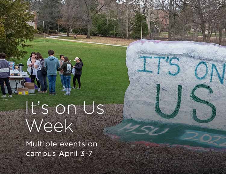 It’s on Us Week: Multiple events on campus April 3-7