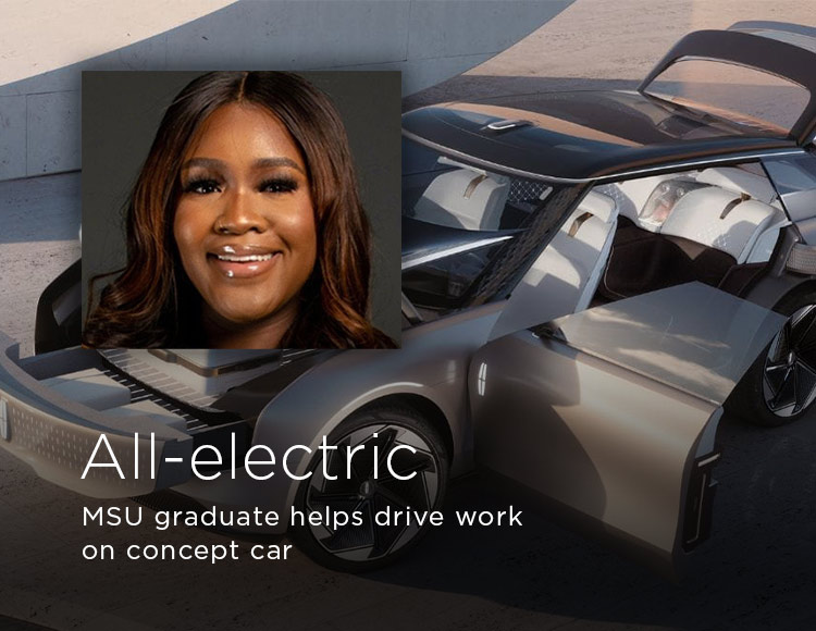 All-electric: MSU graduate helps drive work on concept car