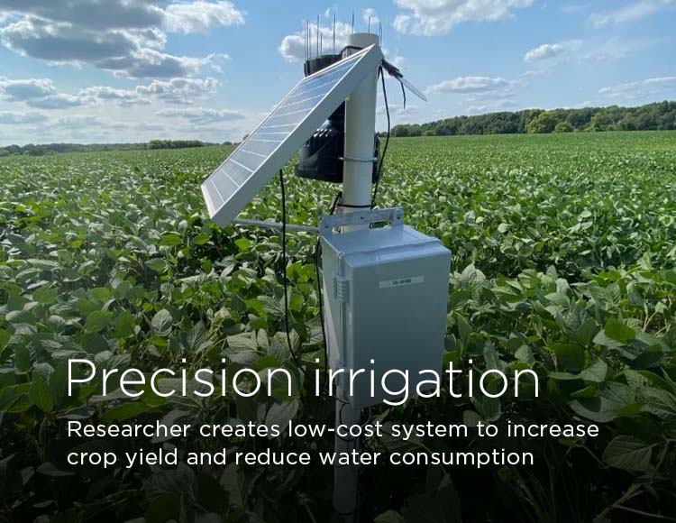 Precision irrigation: Researcher creates low-cost system to increase crop yield and reduce water consumption
