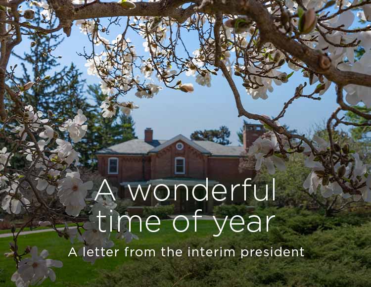 A wonderful time of year: A letter from the interim president