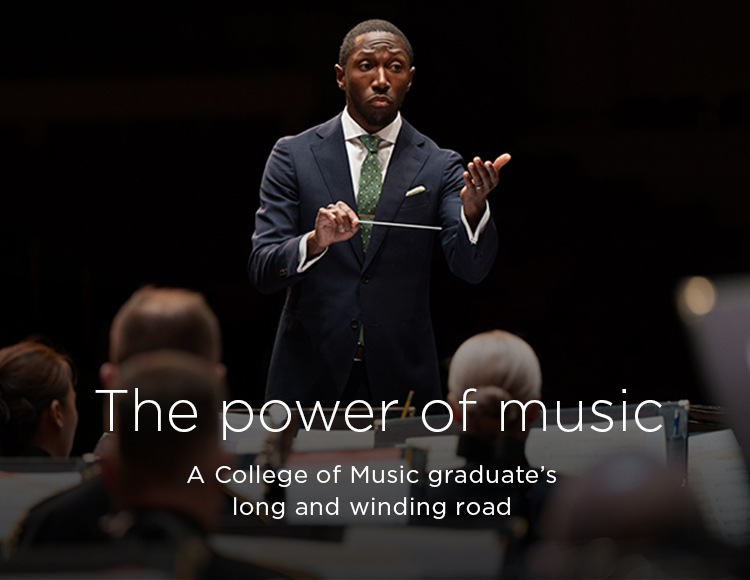 The power of music: A College of Music graduate’s long and winding road 